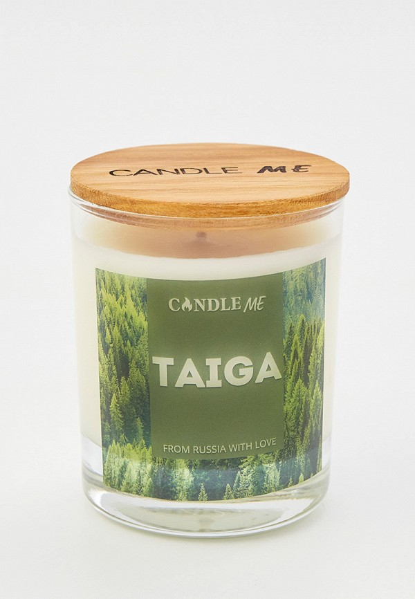 

Свеча ароматическая Candle Me, Прозрачный, TAIGA / "Тайга" с хлопковым фитилем