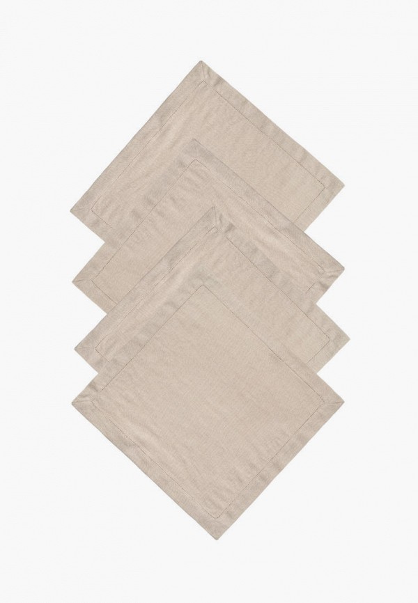 

Комплект салфеток сервировочных Bellehome, Бежевый, Natural Beige, 45х45 см