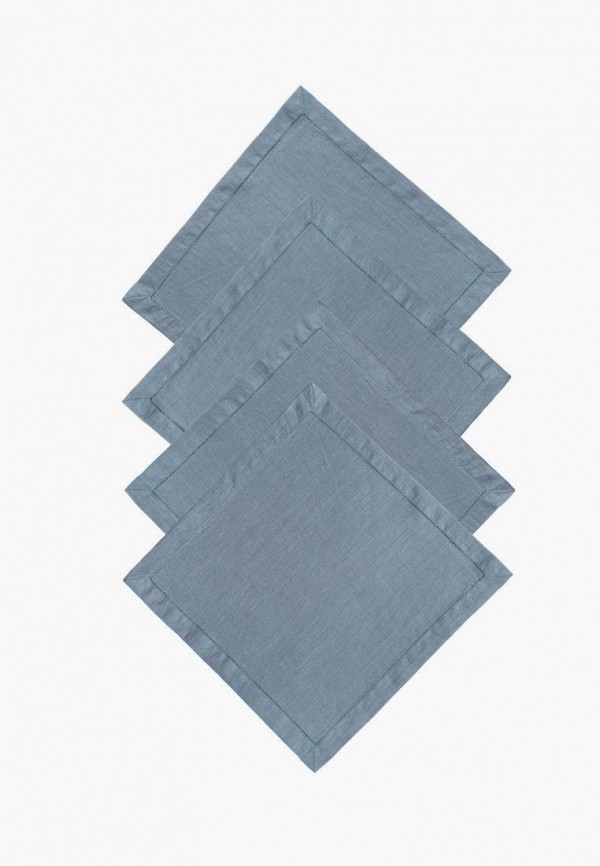 

Комплект салфеток сервировочных Bellehome, Голубой, Ocean Blue, 45х45 см