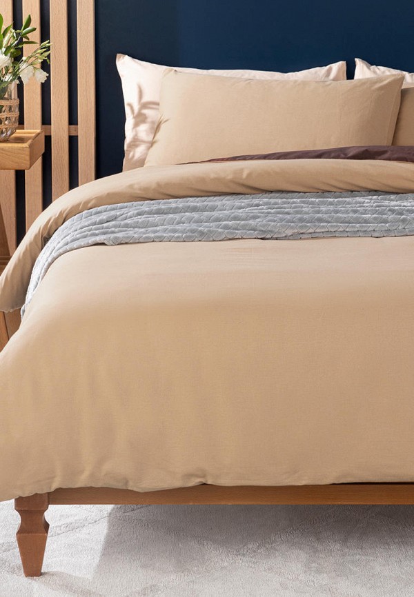 

Постельное белье 1,5-спальное English Home, Бежевый;коричневый, English Home MP002XU04CMU