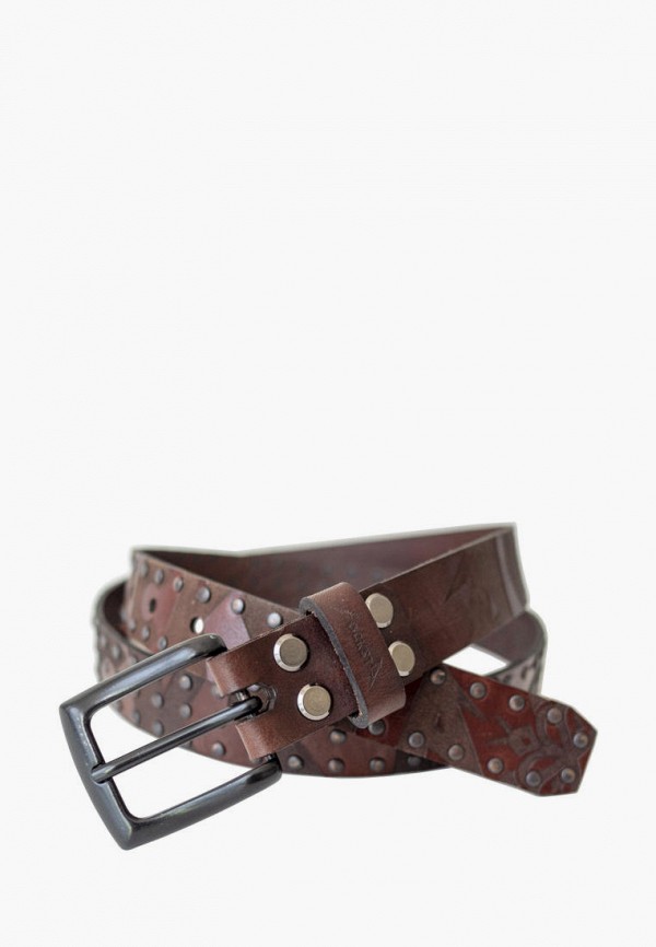

Ремень Deadhorse, Коричневый, Rocksta rivets
