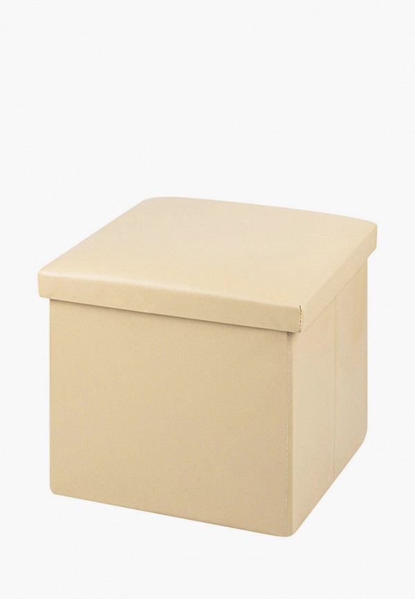 

Пуф для хранения El Casa, Бежевый, складной с ящиком для хранения, 35х35 см