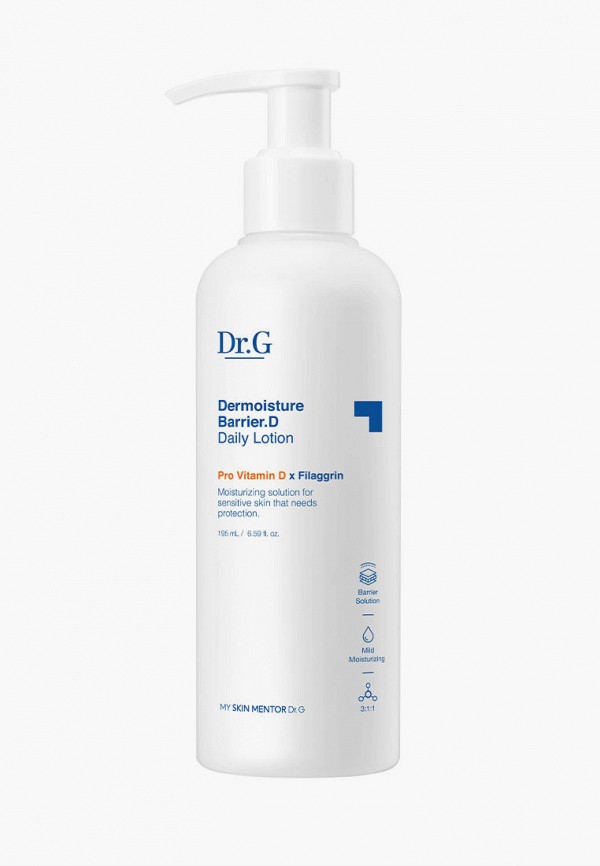 

Лосьон для лица Dr.G, Белый, и тела, увлажняющий с провитамином D Dermoisture Barrier.D Daily Lotion, 195 мл