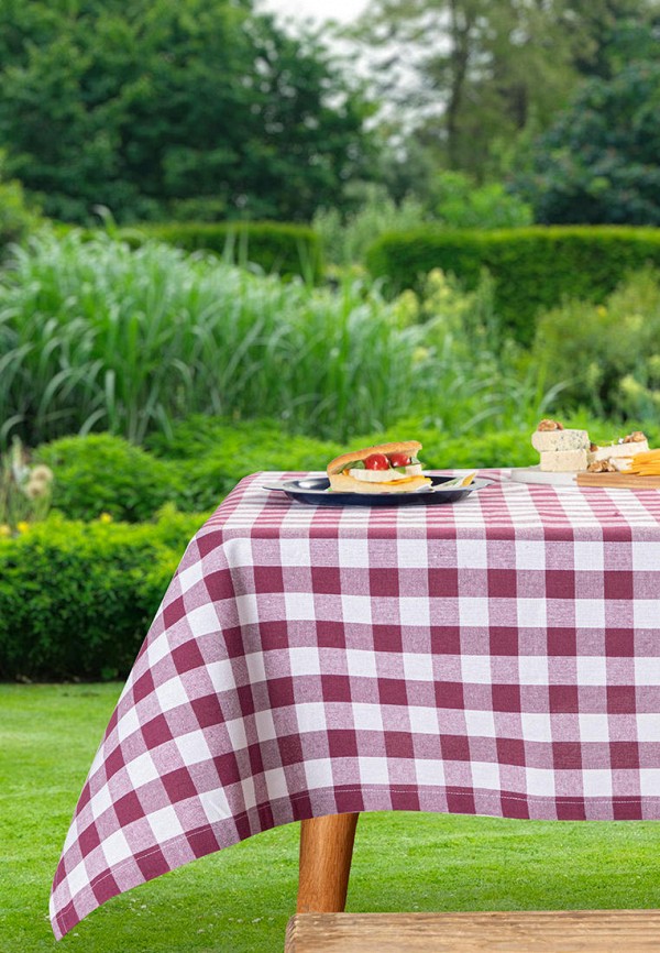 

Скатерть English Home, Бордовый, Plaid