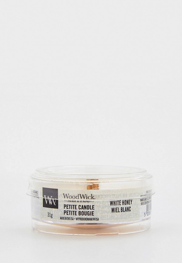

Свеча ароматическая Woodwick, Прозрачный, мини белый мед, 31 г