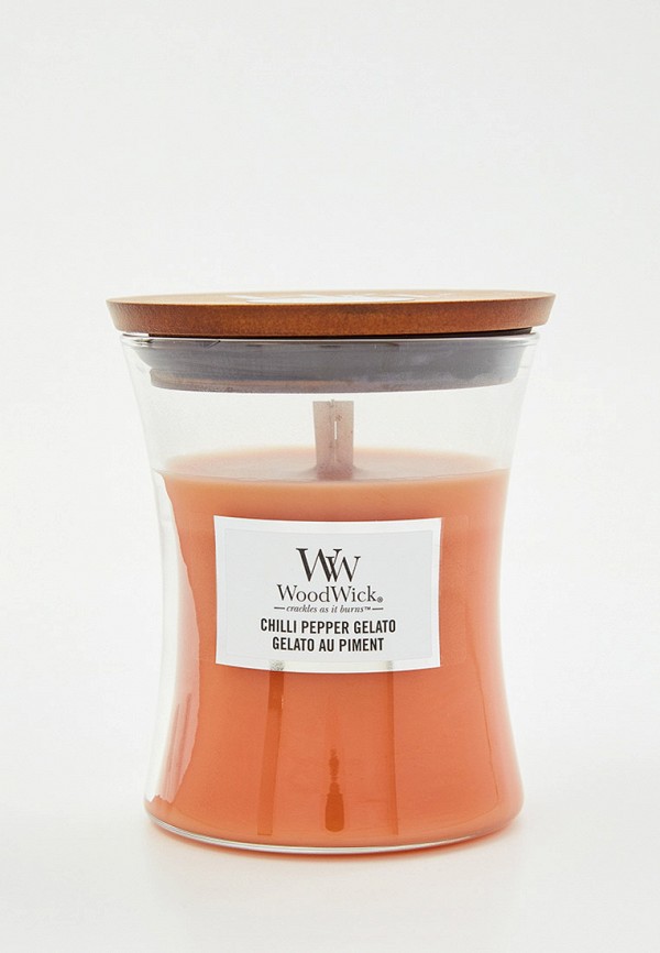 

Свеча ароматическая Woodwick, Коралловый, средняя, "Джелато с перцем чили", 275 г