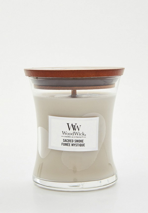 

Свеча ароматическая Woodwick, Серый, средняя Магический дым, 275гр.