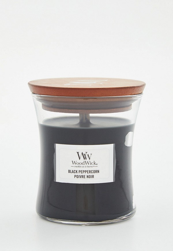 

Свеча ароматическая Woodwick, Черный, маленькая, "Черный перец", 85 г