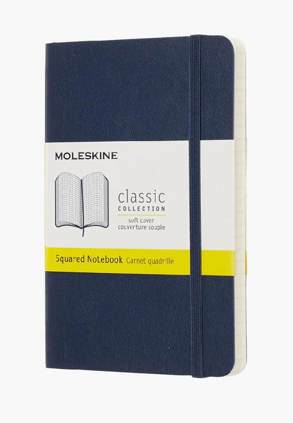 

Блокнот Moleskine, Синий, Sapphire Blue Notebook Pocket Squared Soft
