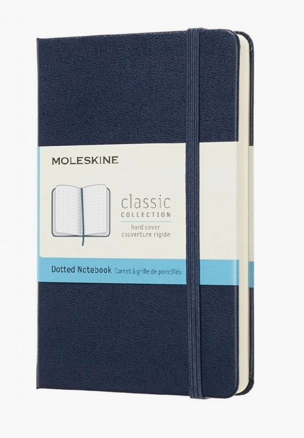 

Блокнот Moleskine, Синий, Sapphire Blue Notebook Pocket Dotted Hard