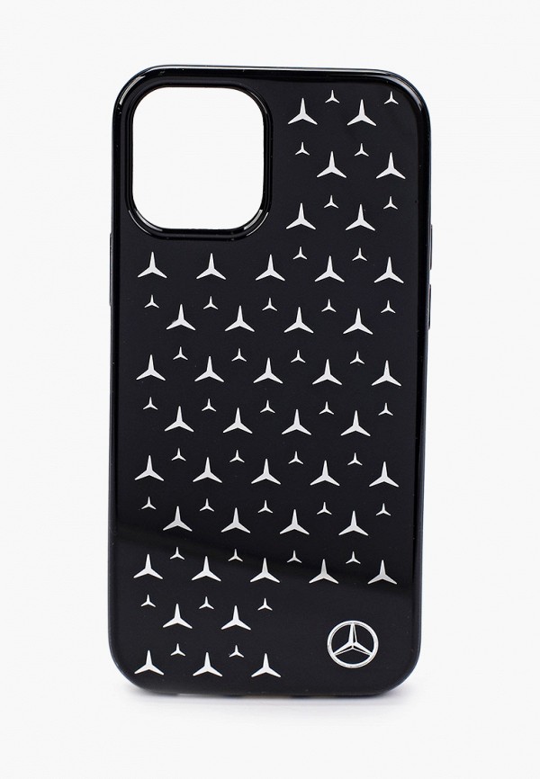 

Чехол для iPhone Mercedes-Benz, Черный, 12/12 Pro (6.1), PC/TPU Silver Stars Black