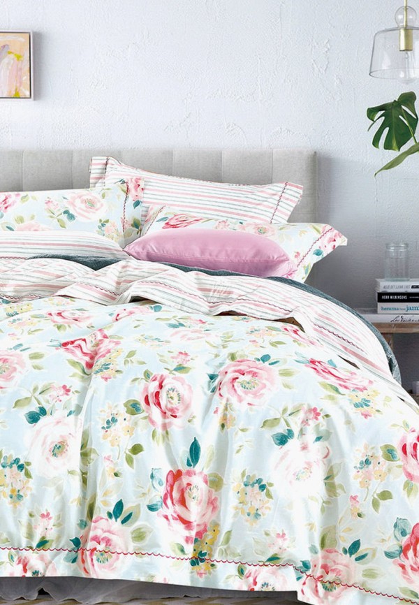 

Постельное белье Евро Bellehome, Голубой, Дороти