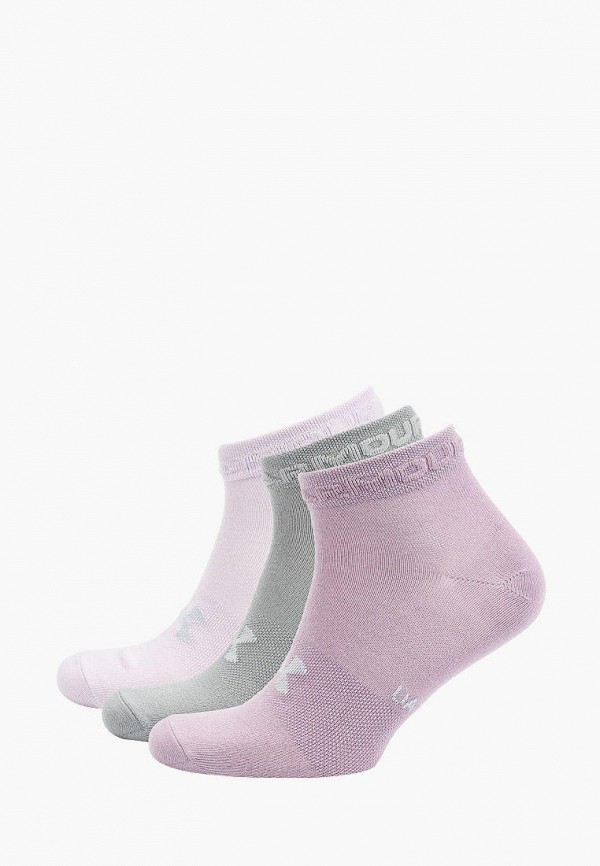 

Носки 3 пары Under Armour, Розовый;серый;фиолетовый, Under Armour MP002XU04IQ0