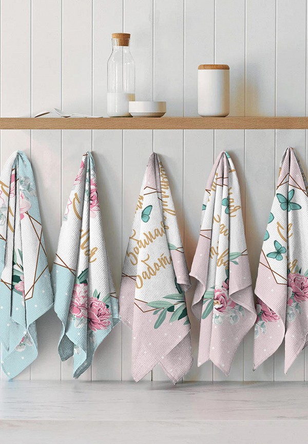 фото Набор полотенец кухонных романтика