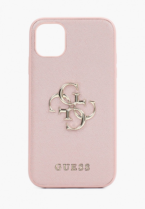 

Чехол для iPhone Guess, Розовый, 11, PU Saffiano 4G metal Pink