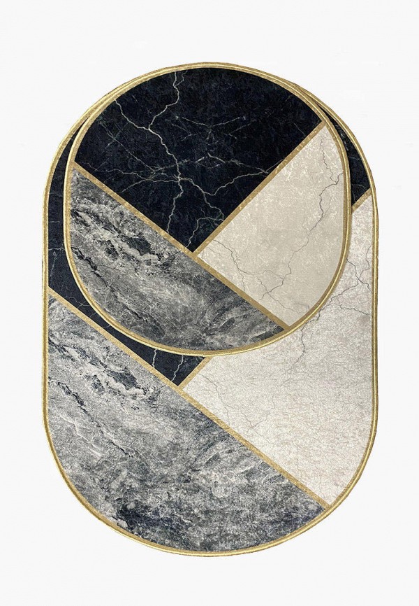 

Комплект ковриков Bal Tekstil, Разноцветный, Bal Decor 9009A Oval 60x100,60x50