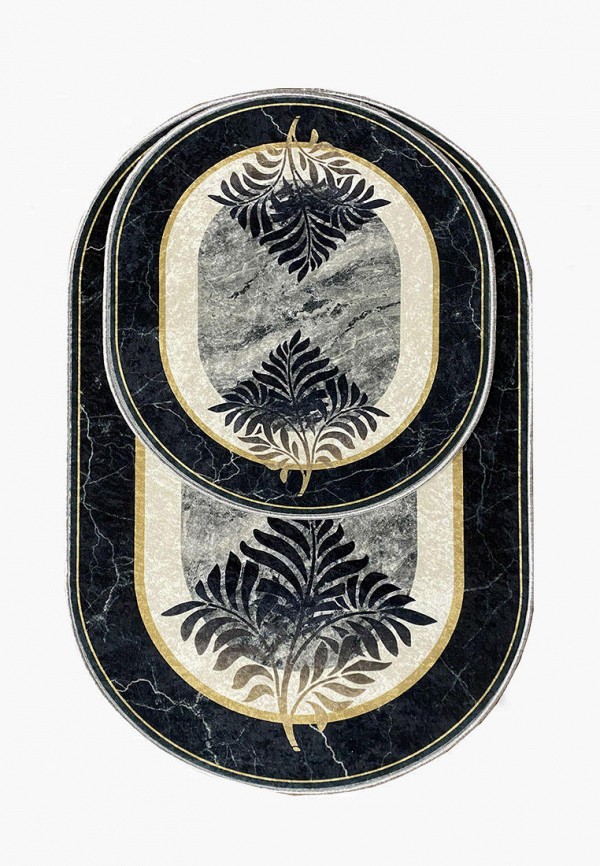 

Комплект ковриков Bal Tekstil, Разноцветный, Bal Decor 9011A Oval 60x100,60x50
