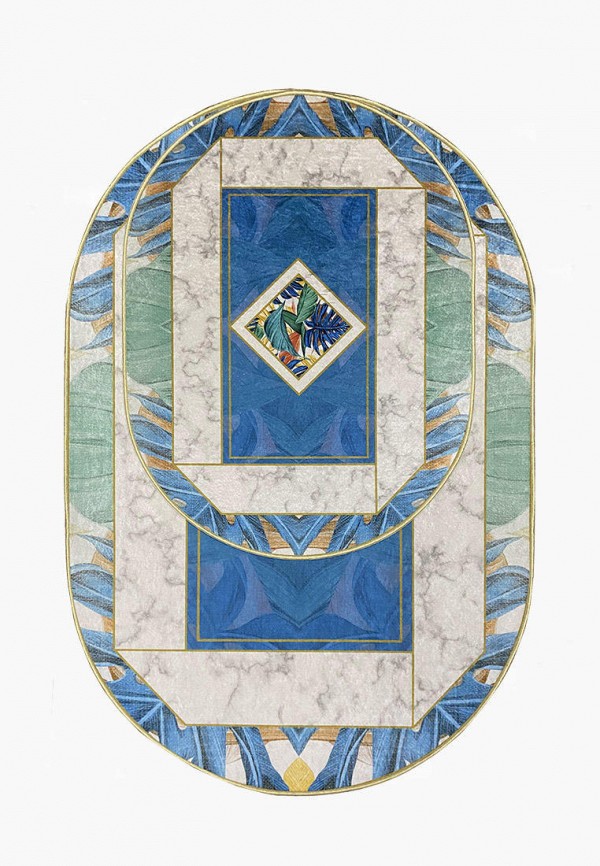 

Комплект ковриков Bal Tekstil, Разноцветный, Bal Decor 9024A Oval 60x100,60x50