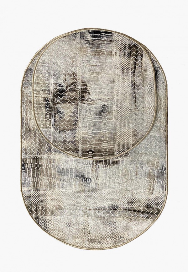 

Комплект ковриков Bal Tekstil, Серый, Bal Decor 9028A Oval 60x100,60x50