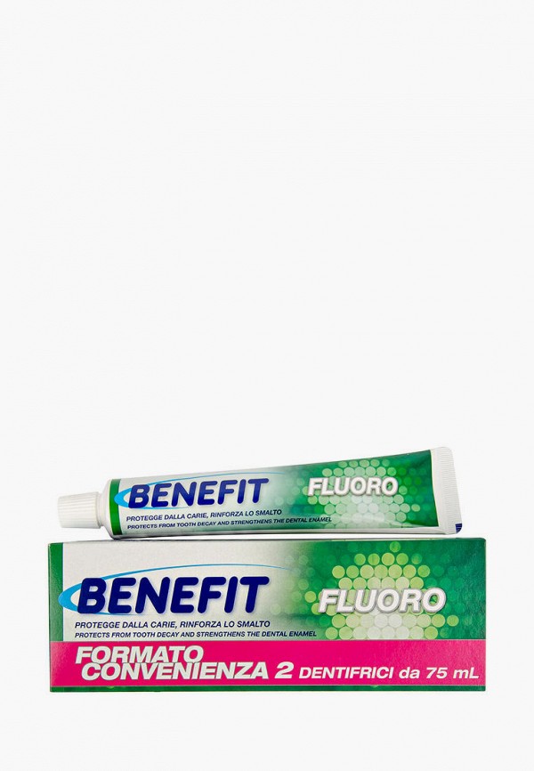 

Зубная паста MilMil, Белый, Benefit Fluoro с фтором, 2 шт.*75 мл