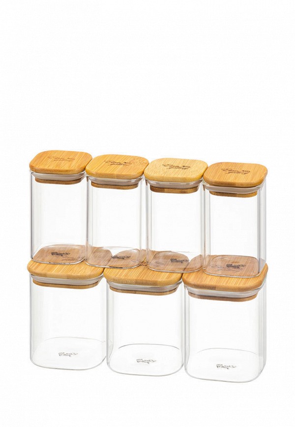Набор контейнеров для хранения продуктов Elan Gallery 3х450 мл и 4х250 мл Crystal glass