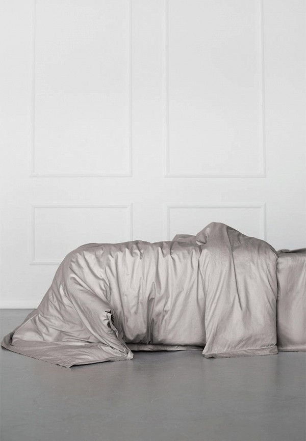 

Пододеяльник Евро Bellehome, Серый, Стефания Silver 200х220, сатин-премиум