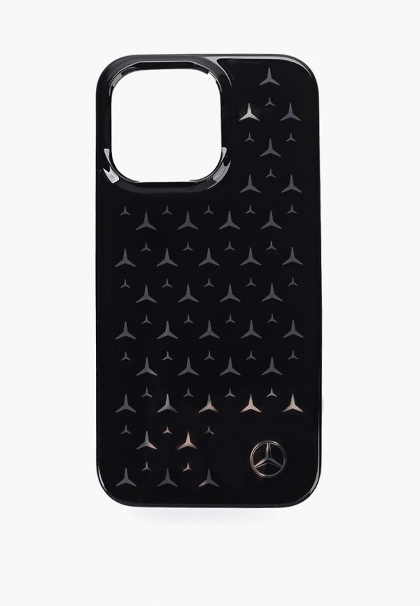 Чехол для iPhone Mercedes-Benz 13 Pro, PC/TPU Silver Stars Hard Black чехол для ключа mercedes черная кожа