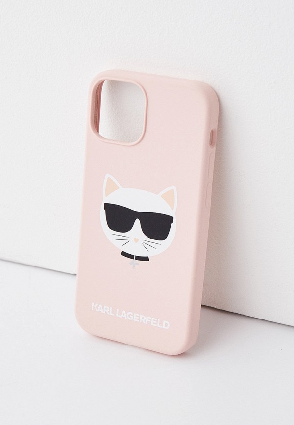 Чехол для iPhone Karl Lagerfeld 13 mini, Liquid silicone Choupette Pink чехол karl lagerfeld nft choupette для samsung galaxy s23 pink