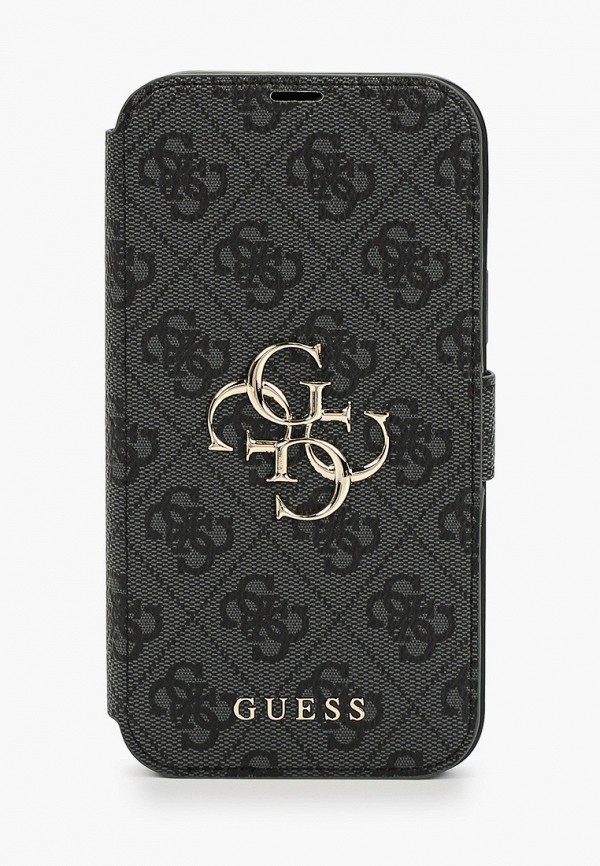 

Чехол для iPhone Guess, Серый, 13 Pro Max, PU 4G Big metal logo Booktype Grey