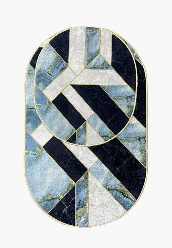 

Комплект ковриков Bal Tekstil, Разноцветный, Bal Decor 9014A Oval 60x100,60x50