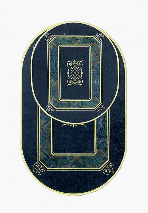 

Комплект ковриков Bal Tekstil, Синий, Bal Decor 9999A Oval 60x100,60x50