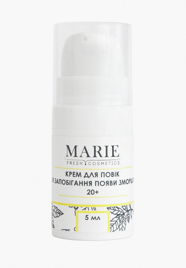 

Крем для кожи вокруг глаз Marie Fresh Cosmetics, Белый, 20+, 5 мл