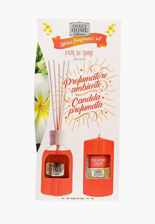 

Набор ароматический Sweet Home Collection, Оранжевый, TIARÉ FLOWER, 100 мл + 135 г