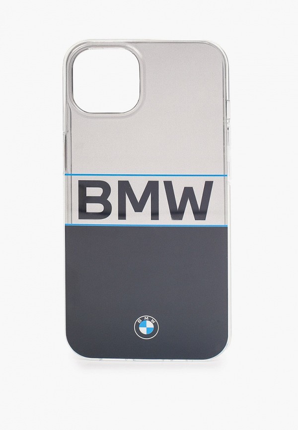 Чехол для iPhone BMW 13, Signature PC/TPU Horizontal Big logo Hard Transp Black