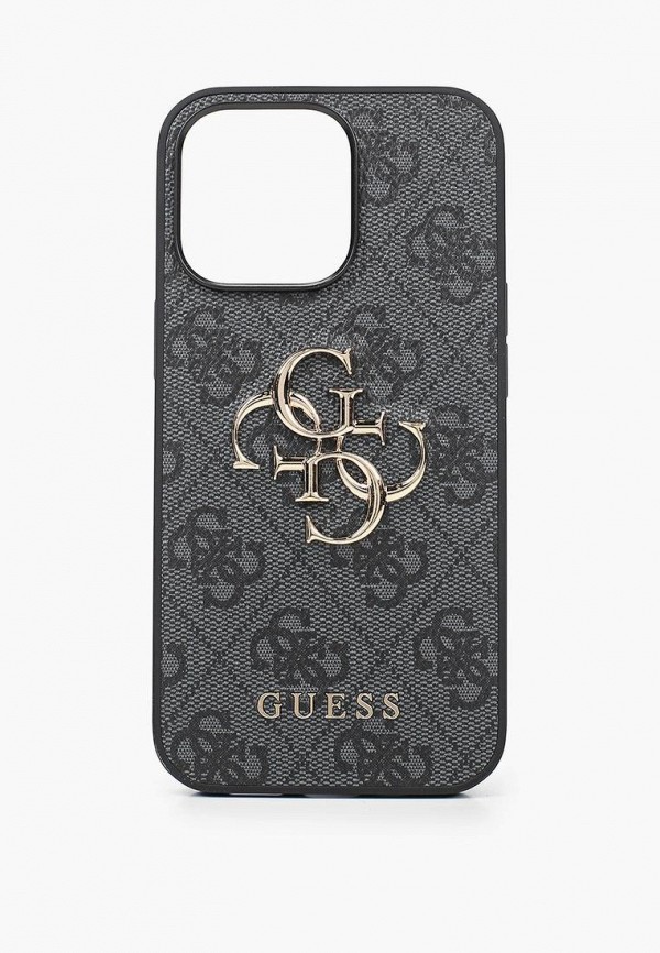 

Чехол для iPhone Guess, Серый, 13 Pro, PU 4G Big metal logo Hard Grey