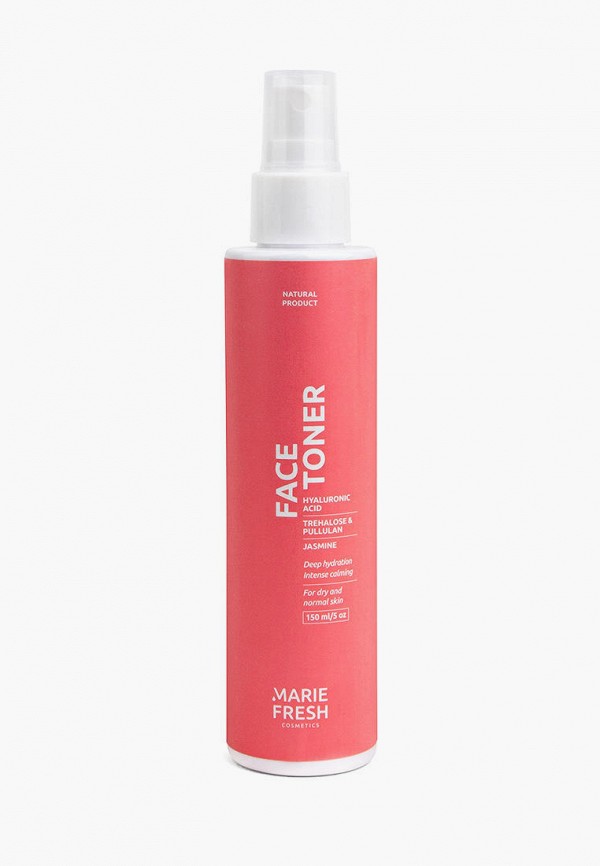 

Тоник для лица Marie Fresh Cosmetics, Прозрачный, Для сухой и нормальной кожи, 150 мл