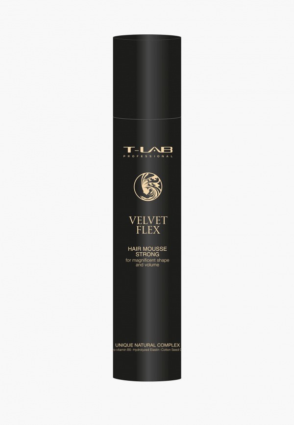

Мусс для укладки T-Lab Professional, Черный, VELVET FLEX STRONG, 300 мл