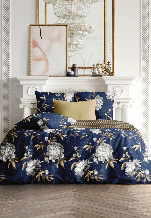 Постельное белье Евро Mia Cara синий, размер 00, фото 2