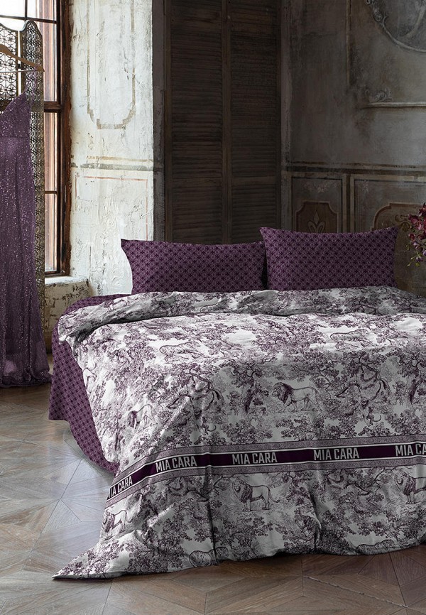 Постельное белье Евро Mia Cara фиолетовый, размер 00, фото 6