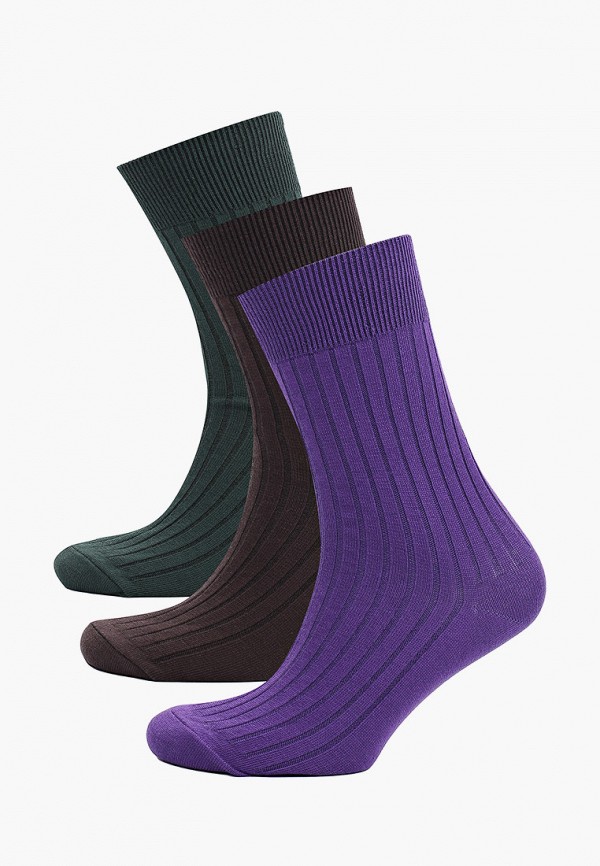 Носки 3 пары bb socks цвет разноцветный 