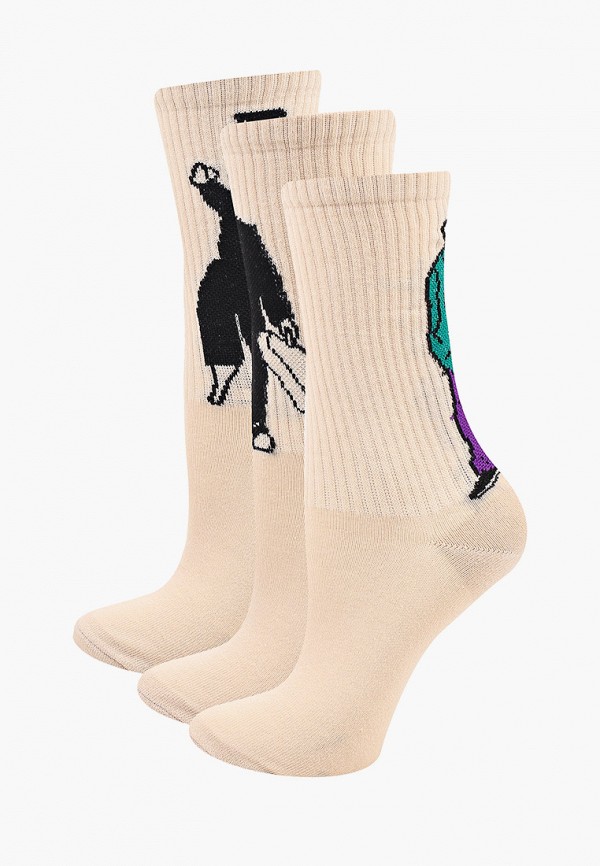 

Носки 3 пары bb socks, Бежевый