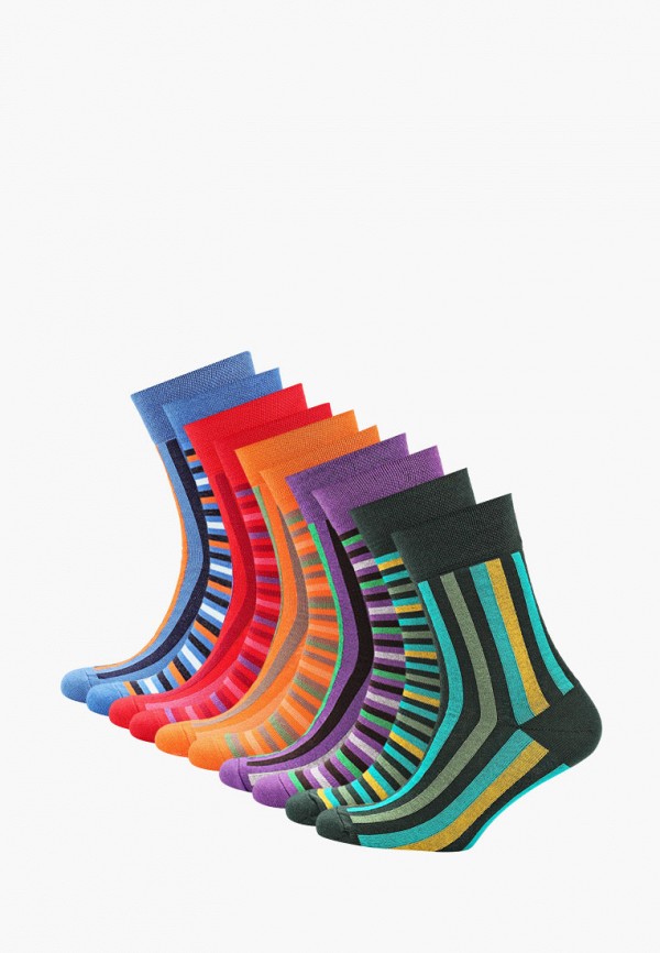 Носки 10 пар bb socks цвет разноцветный 