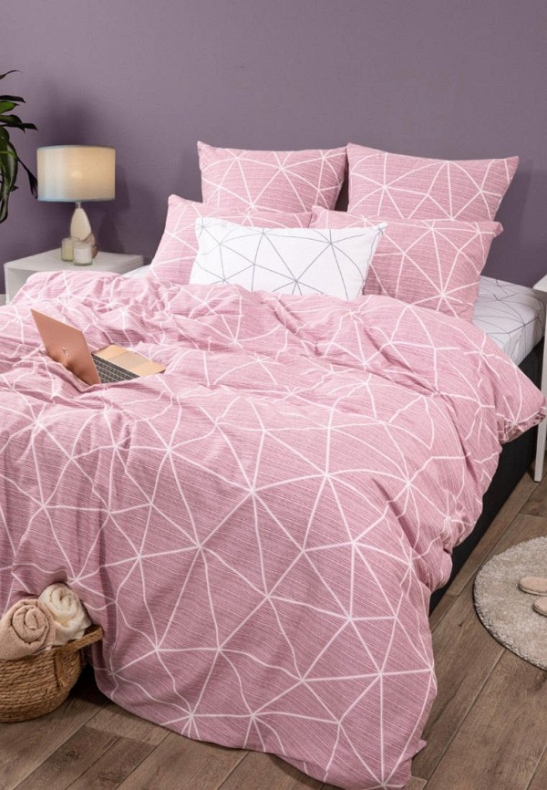 Постельное белье Евро Ночь нежна розовый, размер 00, фото 4