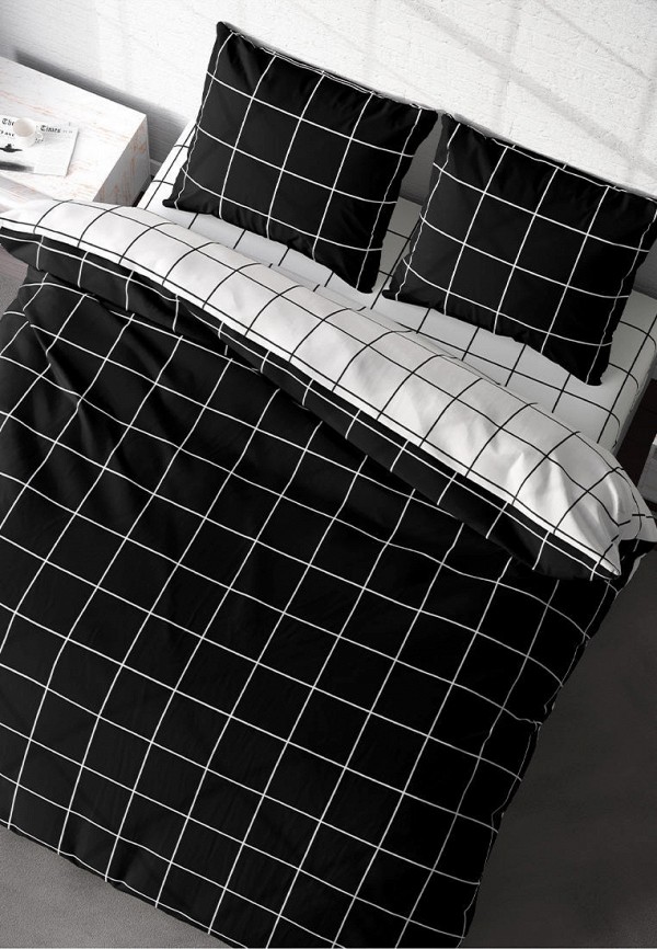 Постельное белье 2-спальное Crazy Getup Grid paper black
