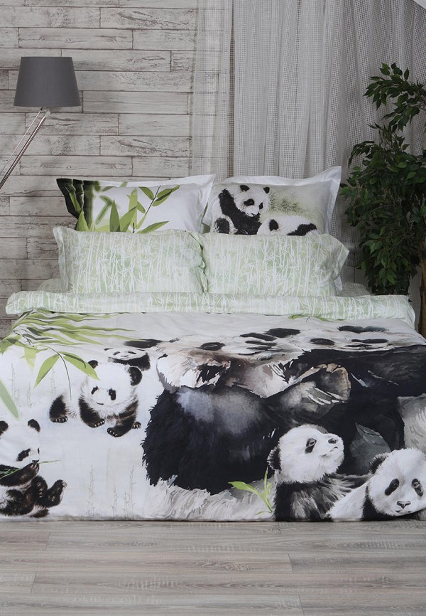 Постельное белье Евро Mona Liza SL Family Pandas