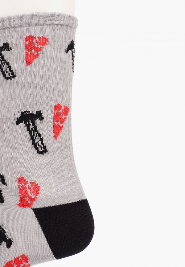 Носки 4 пары bb socks цвет серый  Фото 2