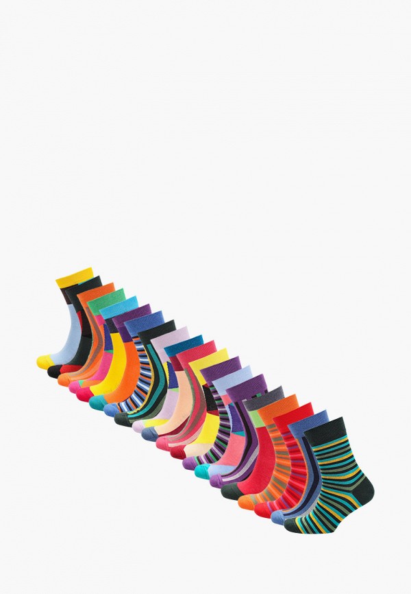 Носки 20 пар bb socks цвет разноцветный 