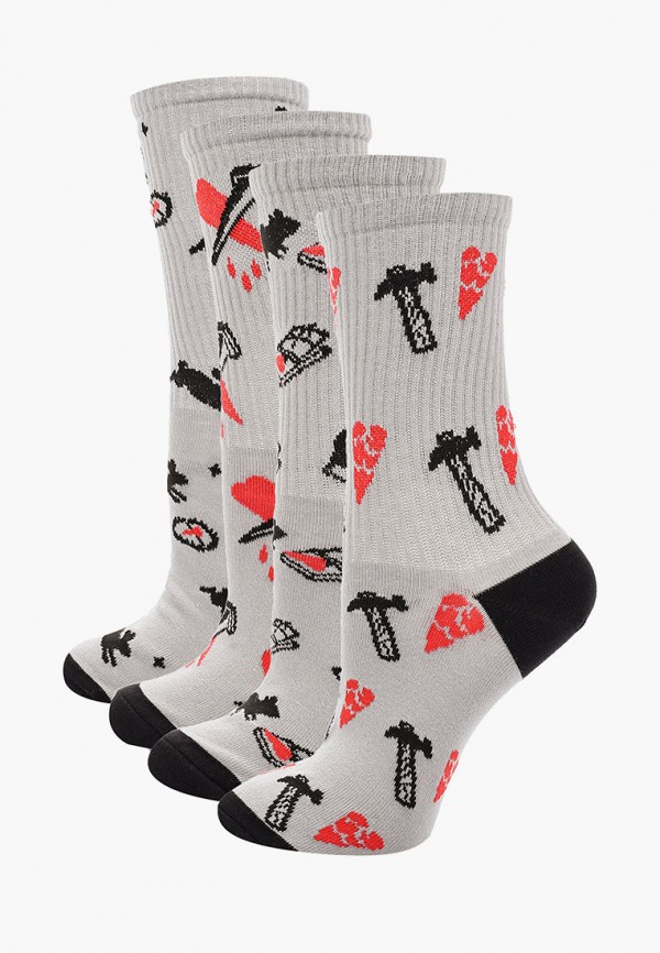 

Носки 4 пары bb socks, Серый