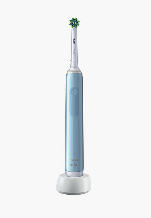 Электрическая зубная щетка Oral B Pro 3/D505.513.3 CrossAction голубая 3 режима