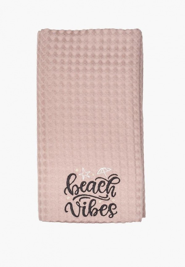 

Полотенце Bellehome, Розовый, вафельное Beach Vibes, 90х160